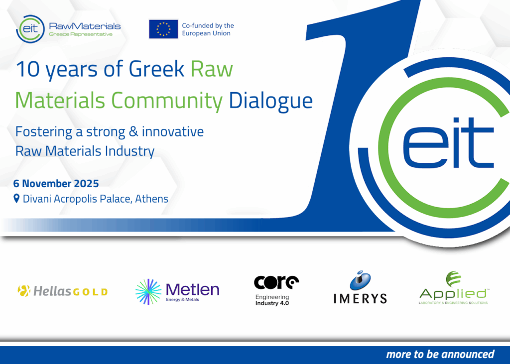 Registration now open: 10th Greek Raw Materials Community Dialogue